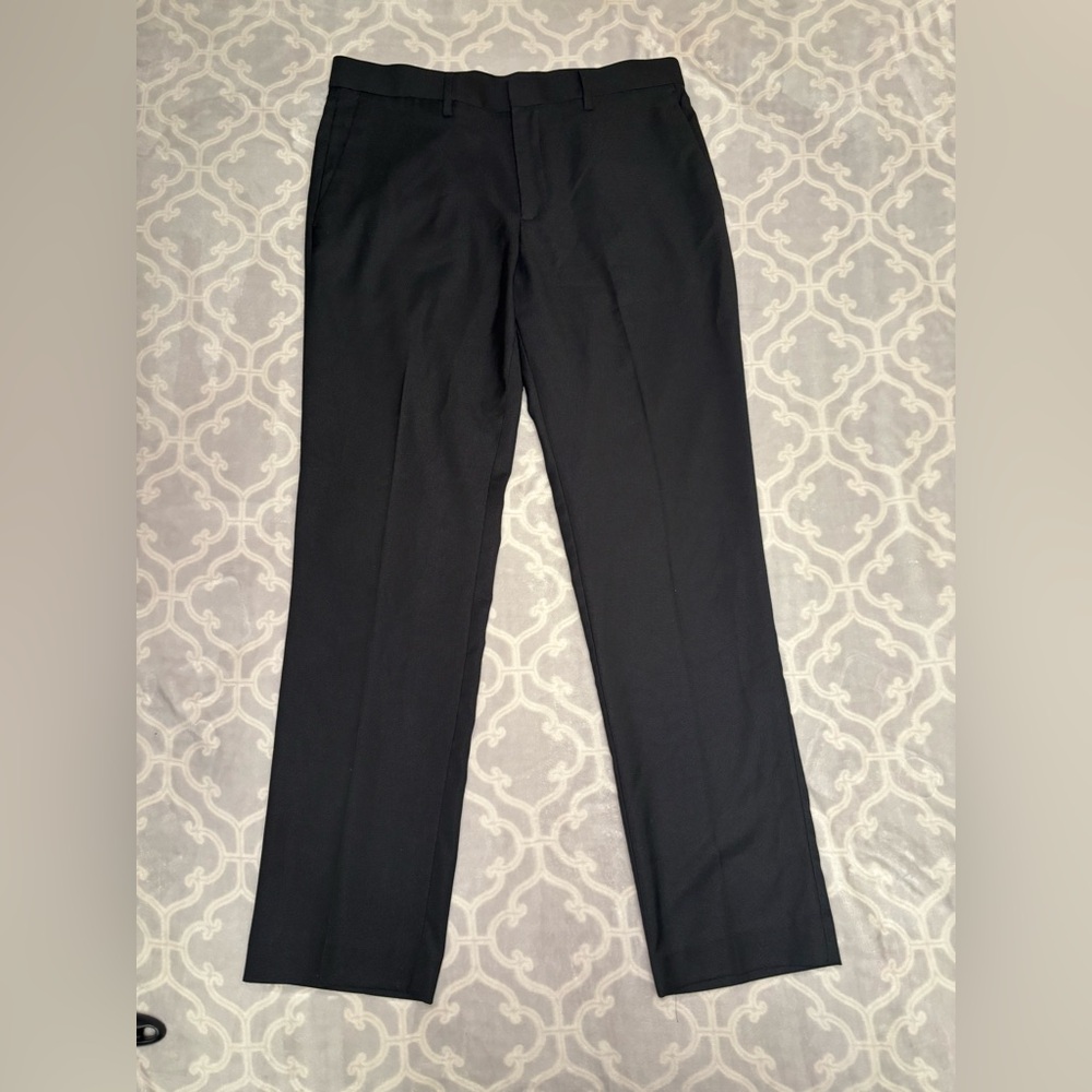 Perry Ellis Men's Slim Fil Black Dress Pants size 34x32